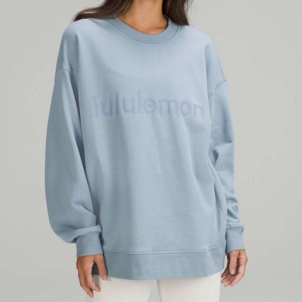 Lululemon Perfectly Oversized Crew - Graphic Chambray